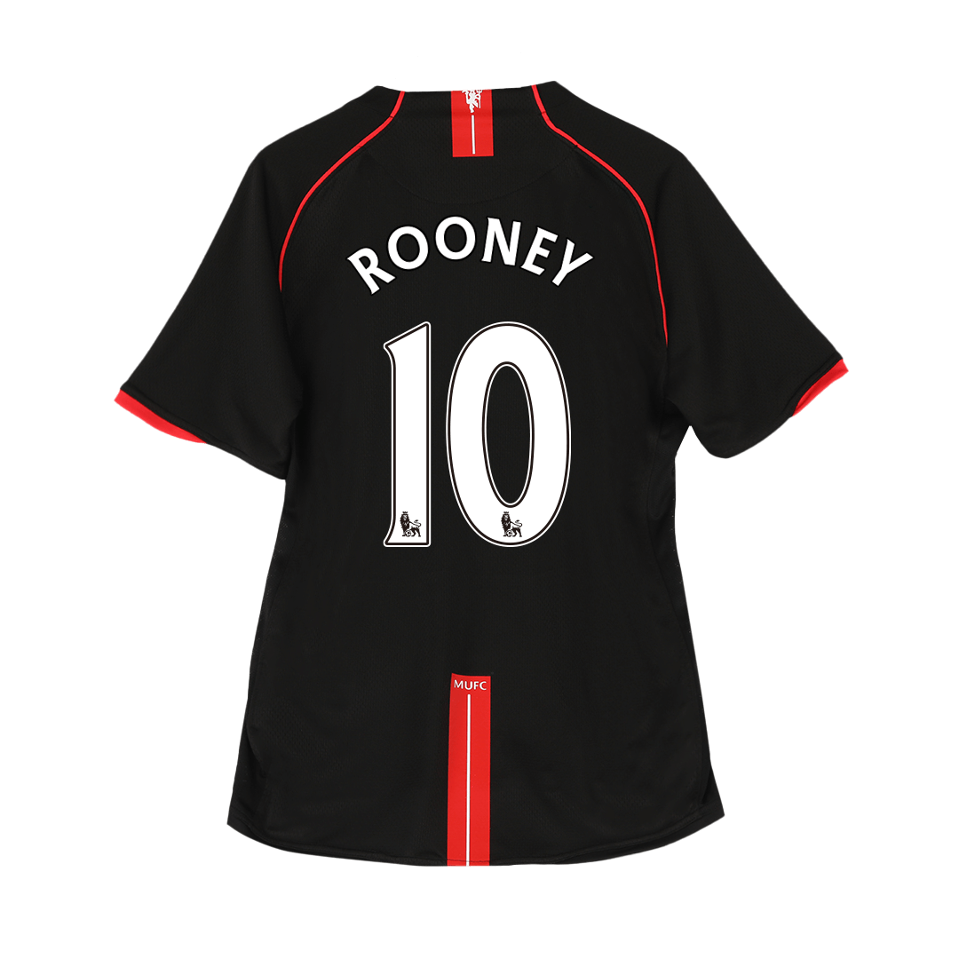 Retro ROONEY #10 Men's Manchester United 2007/08 Away Soccer Jersey
