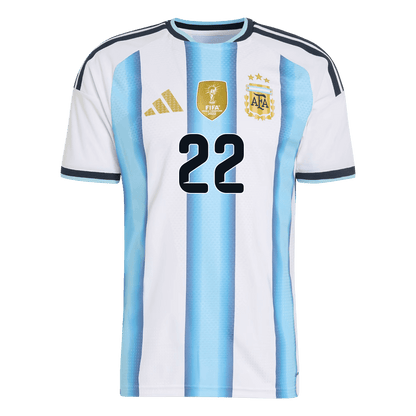 Argentina World Cup 2026 Home Soccer Jersey - L. MARTINEZ #22 (Player Edition)