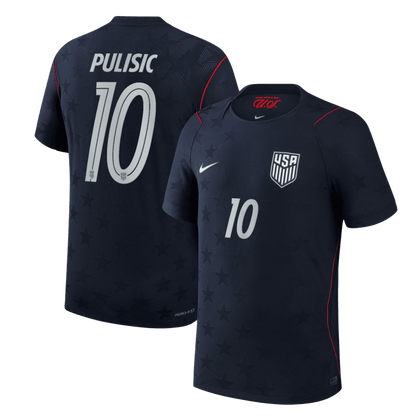 PULISIC #10 Men's USA World Cup 2026 Player Version Away Soccer Jersey - Slim Fit