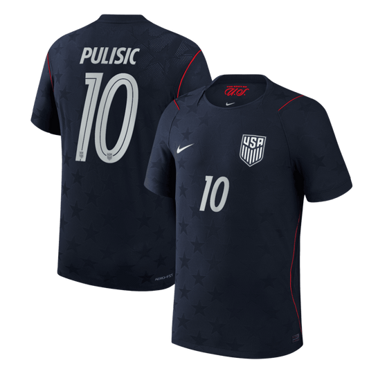 PULISIC #10 Men's USA World Cup 2026 Player Version Away Soccer Jersey - Slim Fit