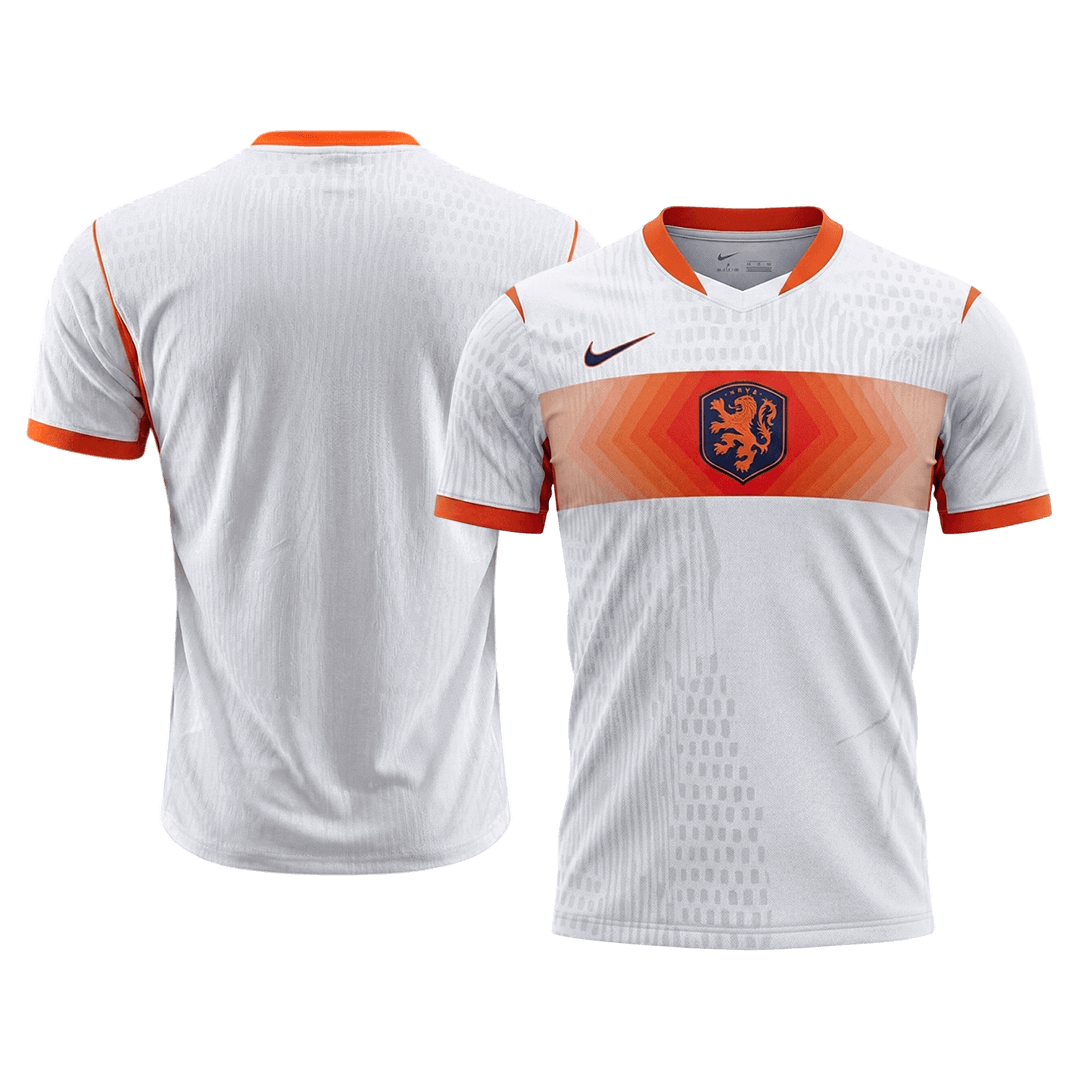 Men's Netherlands World Cup 2026 Player Version Away Soccer Jersey - Slim Fit