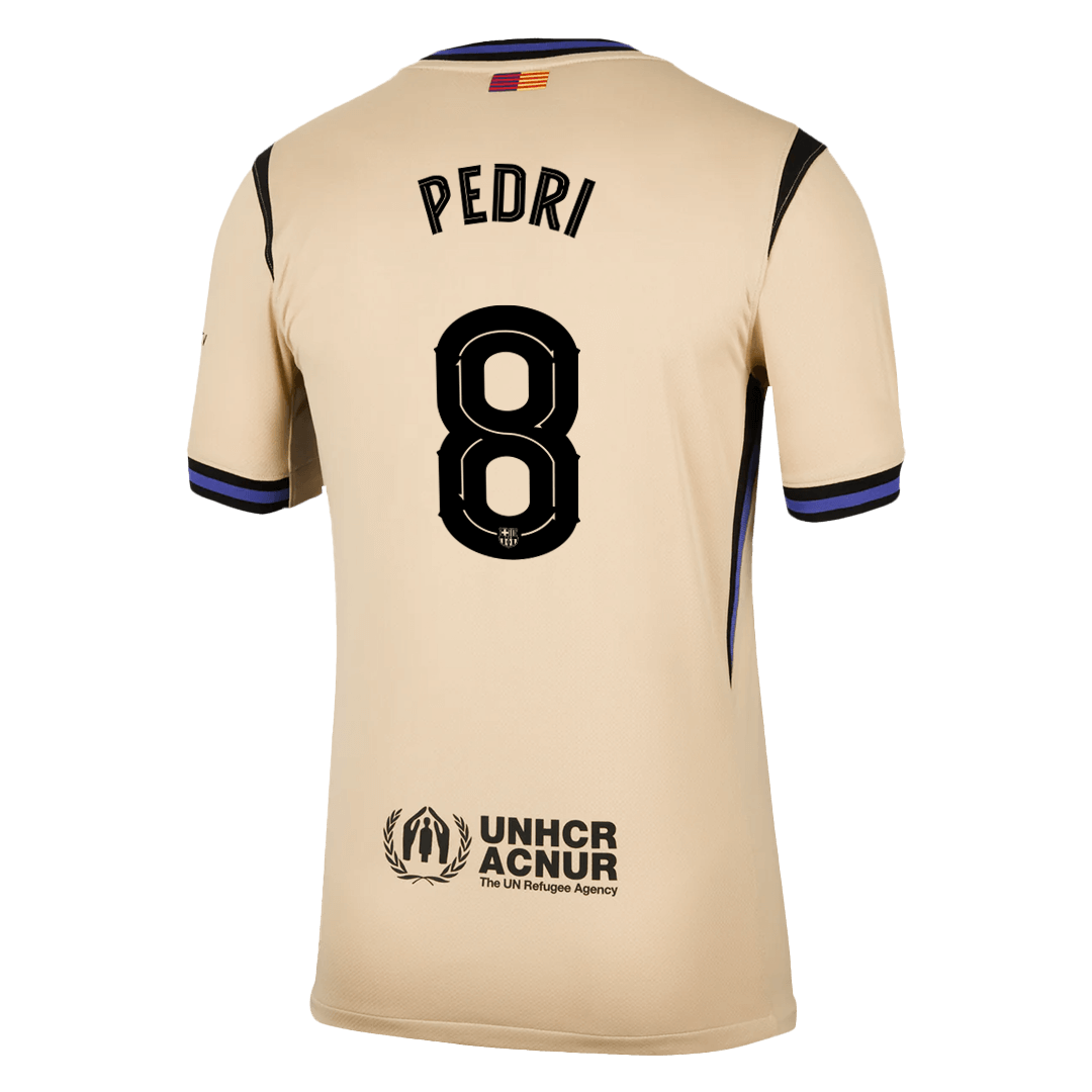Barcelona 2025/26 Away Soccer Jersey - PEDRI #8 – UCL