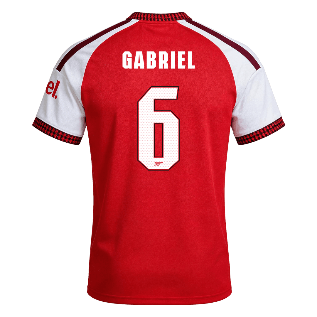 Arsenal 2026/27 Home Soccer Jersey - GABRIEL #6 – UCL