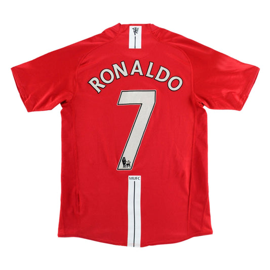 Retro Men's Manchester United 2007/08 Home Soccer Jersey