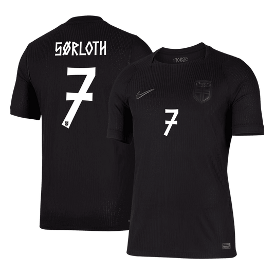 SØRLOTH #7 Men's Norway World Cup 2026 Player Version Away Soccer Jersey - Slim Fit