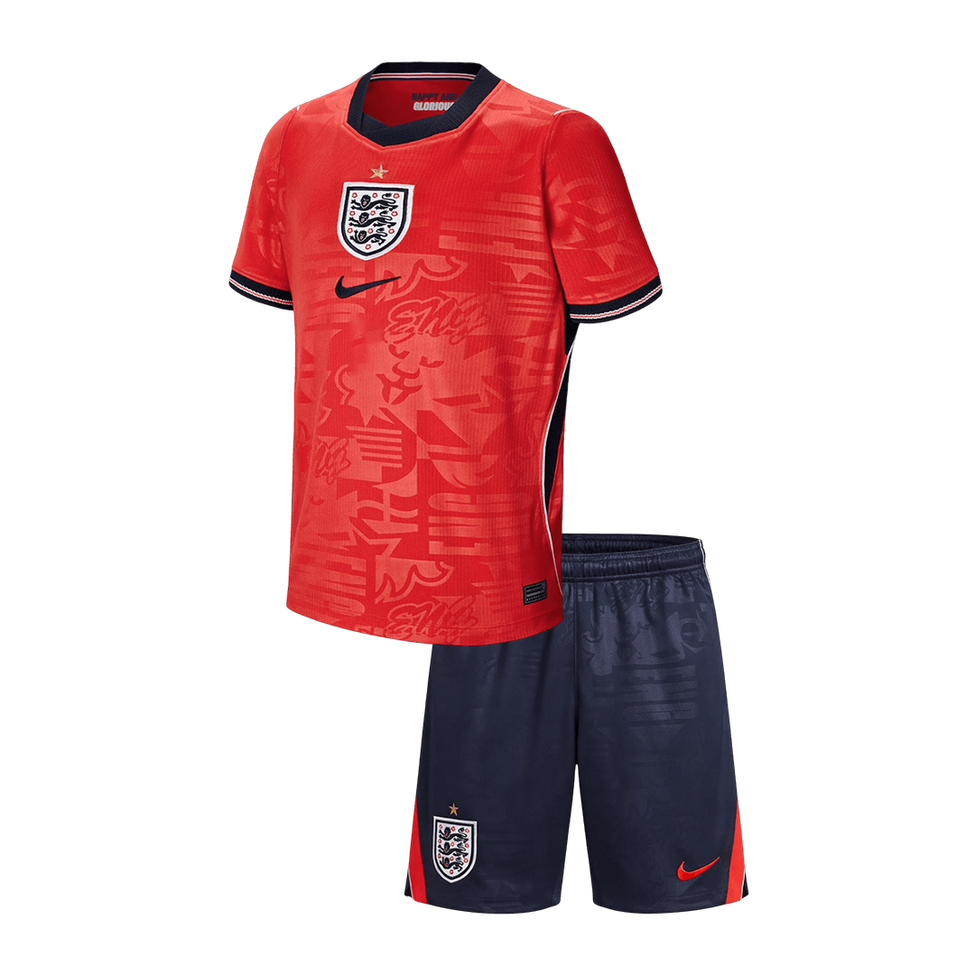 Kid's England World Cup 2026 Away Soccer Jersey Kit
