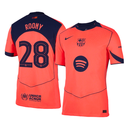 Barcelona 2025/26 Third Away Soccer Jersey - ROONY #28 (Player Edition)