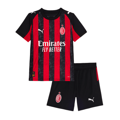 Kids AC Milan 2025/26 Home Soccer Kit