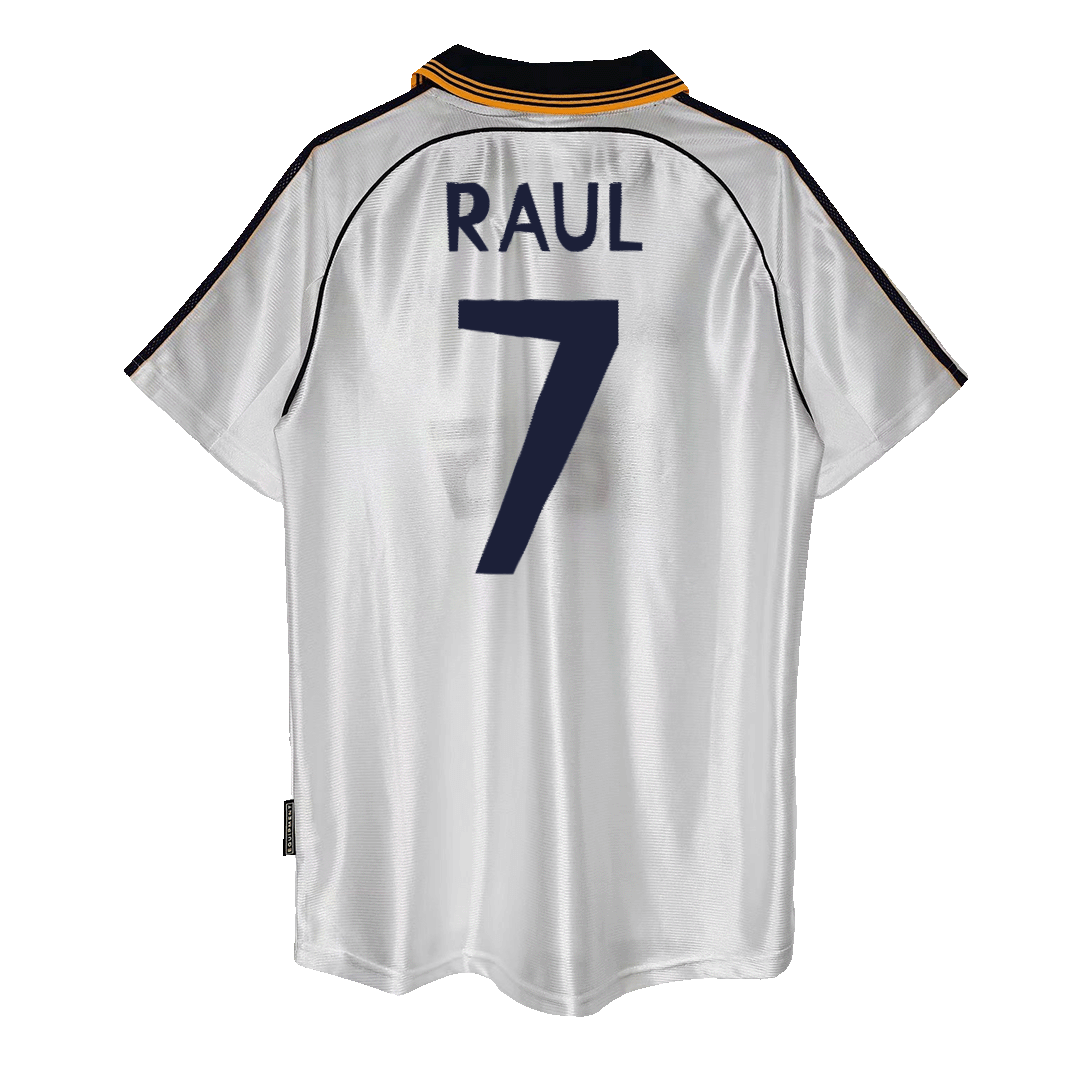 Real Madrid 1999/00 Retro Home Soccer Jersey - RAUL #7