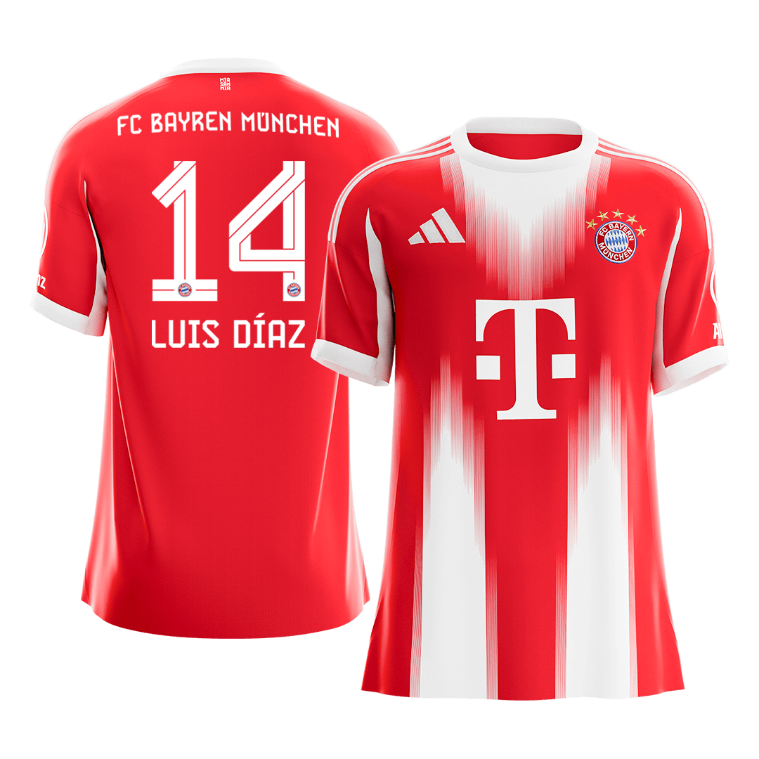 LUIS DÍAZ #14 Men's Bayern Munich 2025/26 Home Soccer Jersey [PREMIUM]