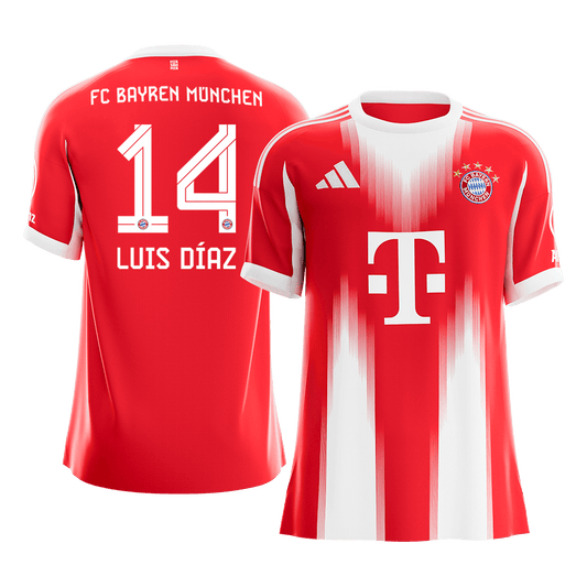 LUIS DÍAZ #14 Men's Bayern Munich 2025/26 Home Soccer Jersey [PREMIUM]