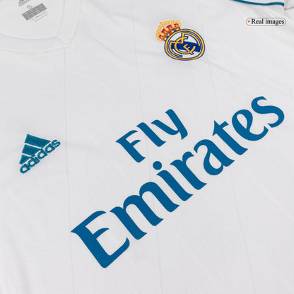 Retro KROOS #8 Men's Real Madrid 2017/18 Home Long Sleeve Soccer Jersey