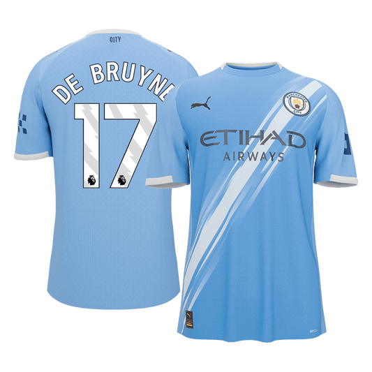 Manchester City 2025/26 Home Soccer Jersey - DE BRUYNE #17