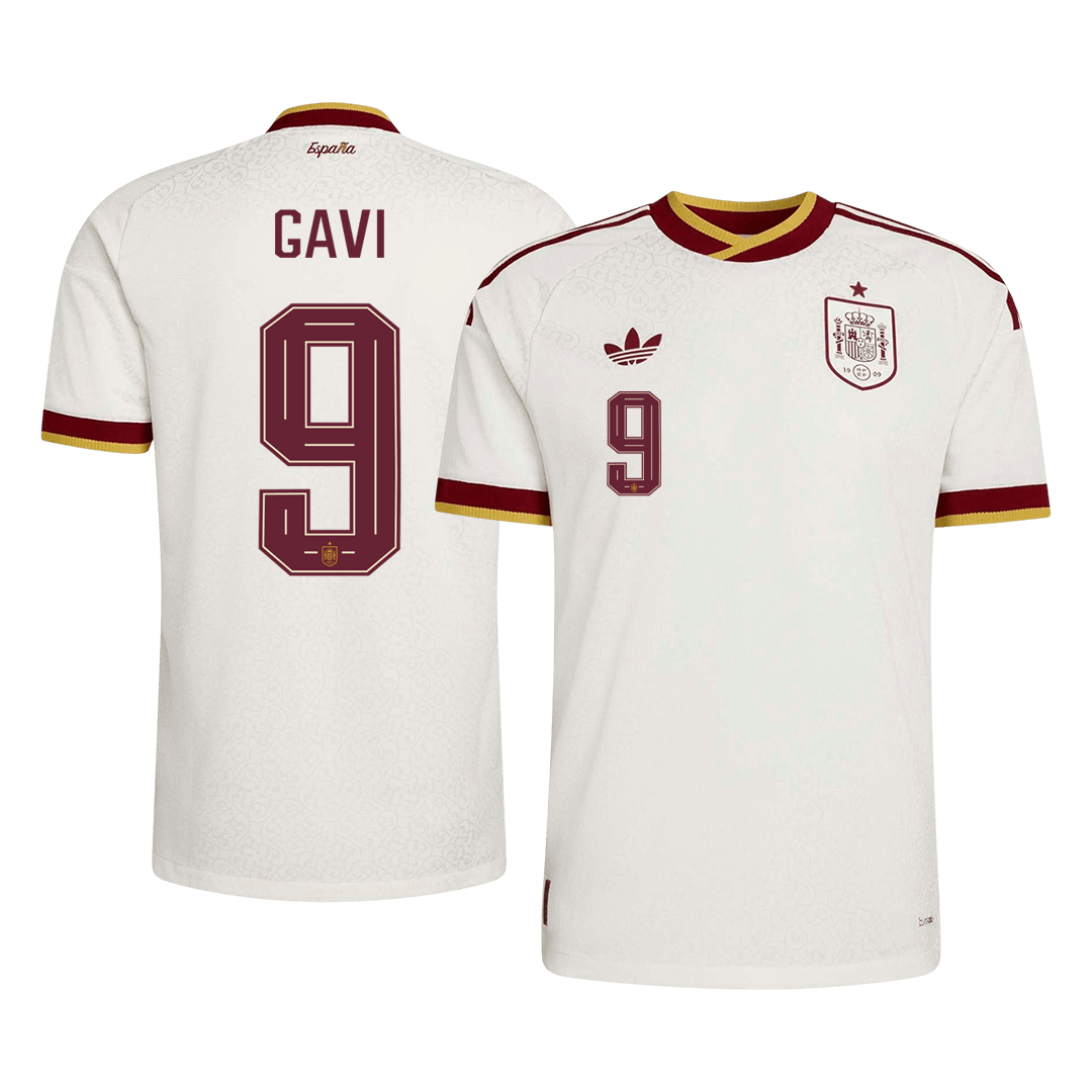 Spain World Cup 2026 Away Soccer Jersey - GAVI #9 (Player Edition)