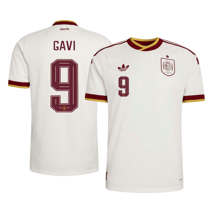 Spain World Cup 2026 Away Soccer Jersey - GAVI #9 (Player Edition)