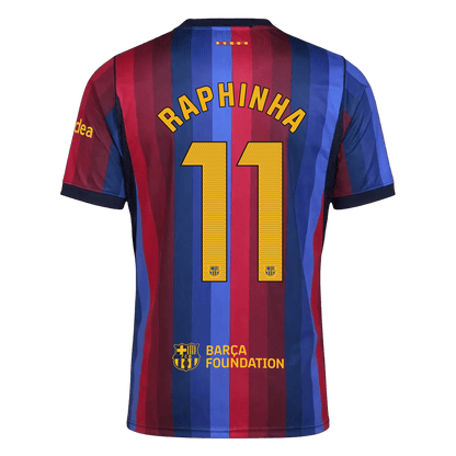 Barcelona 2026/27 Home Soccer Jersey - RAPHINHA #11