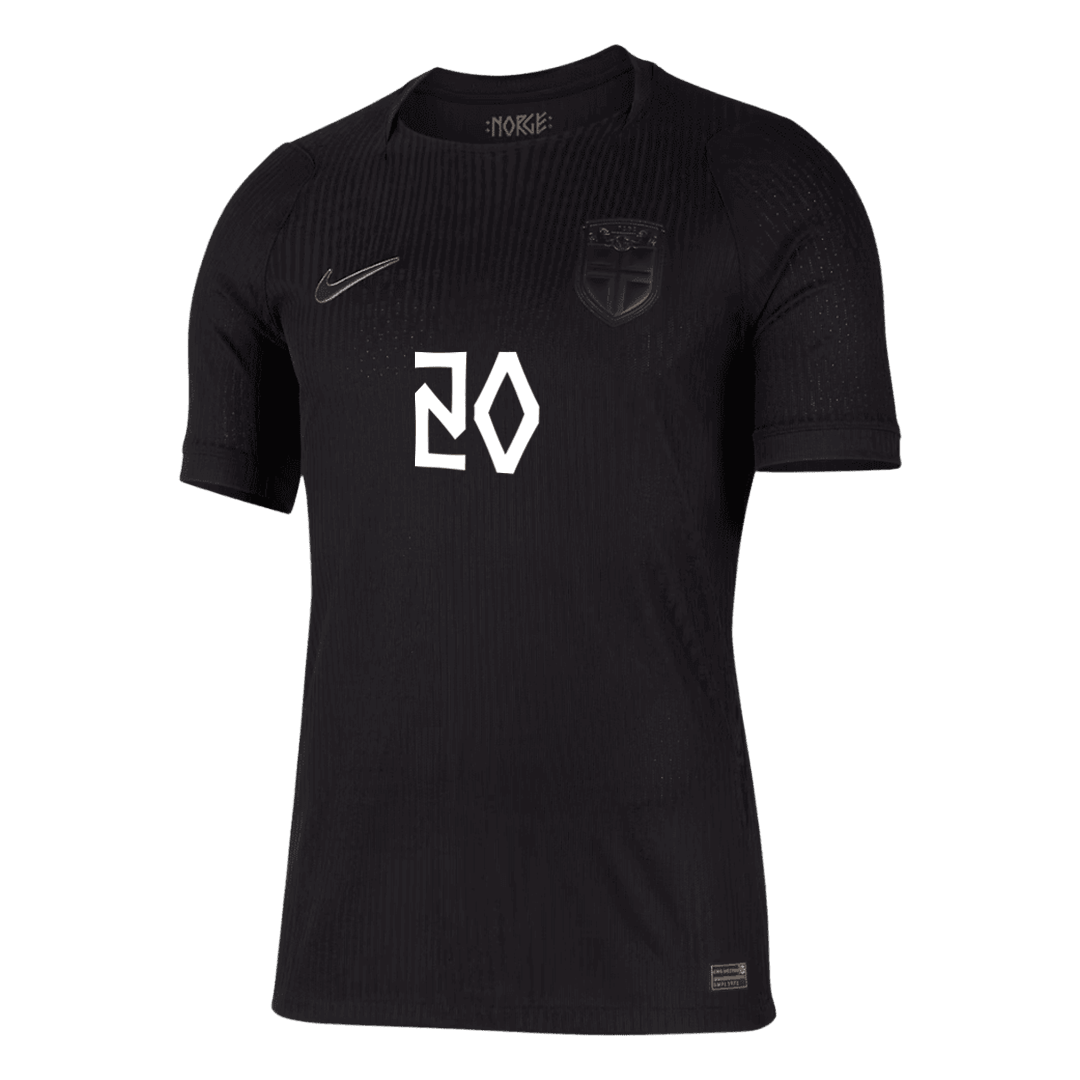 NUSA #20 Men's Norway World Cup 2026 Player Version Away Soccer Jersey - Slim Fit