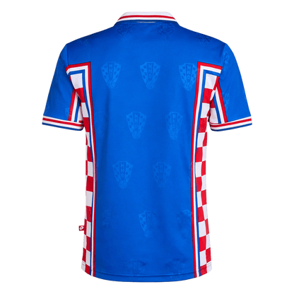 Retro Men's Croatia 1998 Away Soccer Jersey