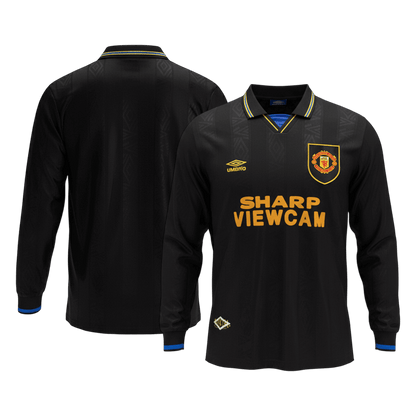 Manchester United 1993/94 Retro Long Sleeve Away Soccer Jersey