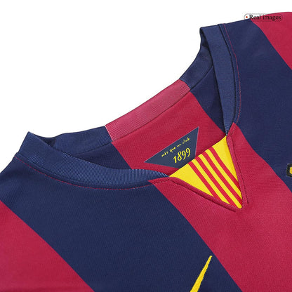 Retro NEYMAR JR #11 Men's Barcelona 2014/15 Home Soccer Jersey