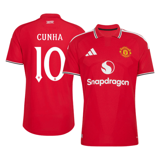 Manchester United 2026/27 Home Soccer Jersey - CUNHA #10 – UCL (Player Edition)