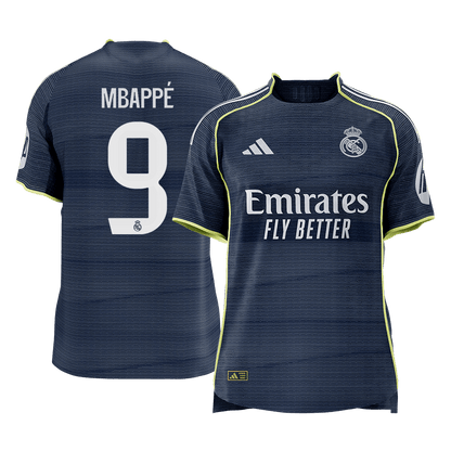 MBAPPÉ #9 Men's Real Madrid 2025/26 Player Version Away Soccer Jersey - Slim Fit [PREMIUM]