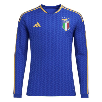 Italy World Cup 2026 Long Sleeve Home Soccer Jersey