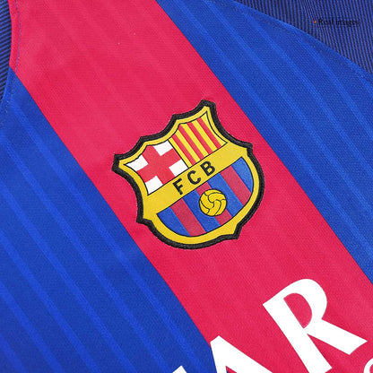 Barcelona 2016/17 Retro Home Soccer Jersey - MESSI #10