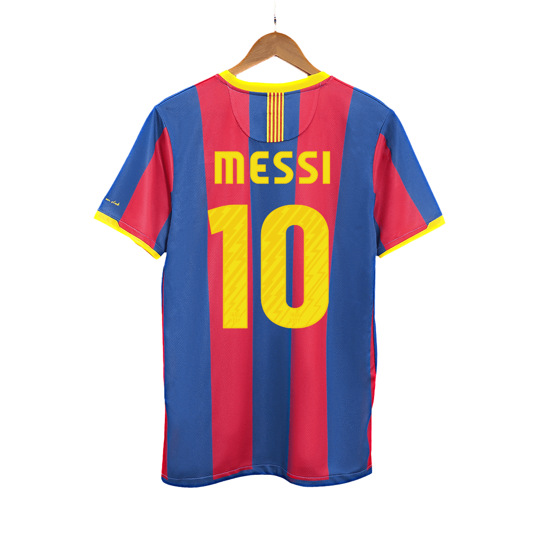 Retro MESSI #10 Men's Barcelona 2010/11 Home Soccer Jersey