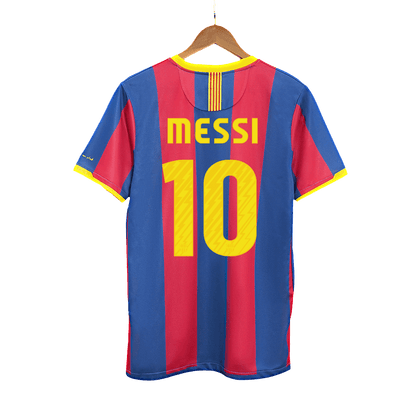 Retro MESSI #10 Men's Barcelona 2010/11 Home Soccer Jersey