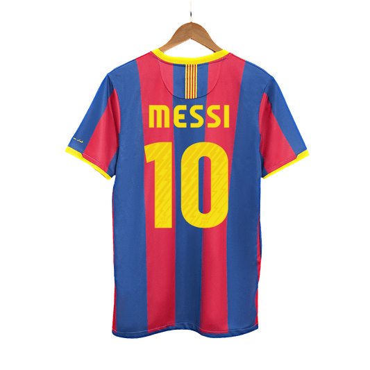 Retro MESSI #10 Men's Barcelona 2010/11 Home Soccer Jersey