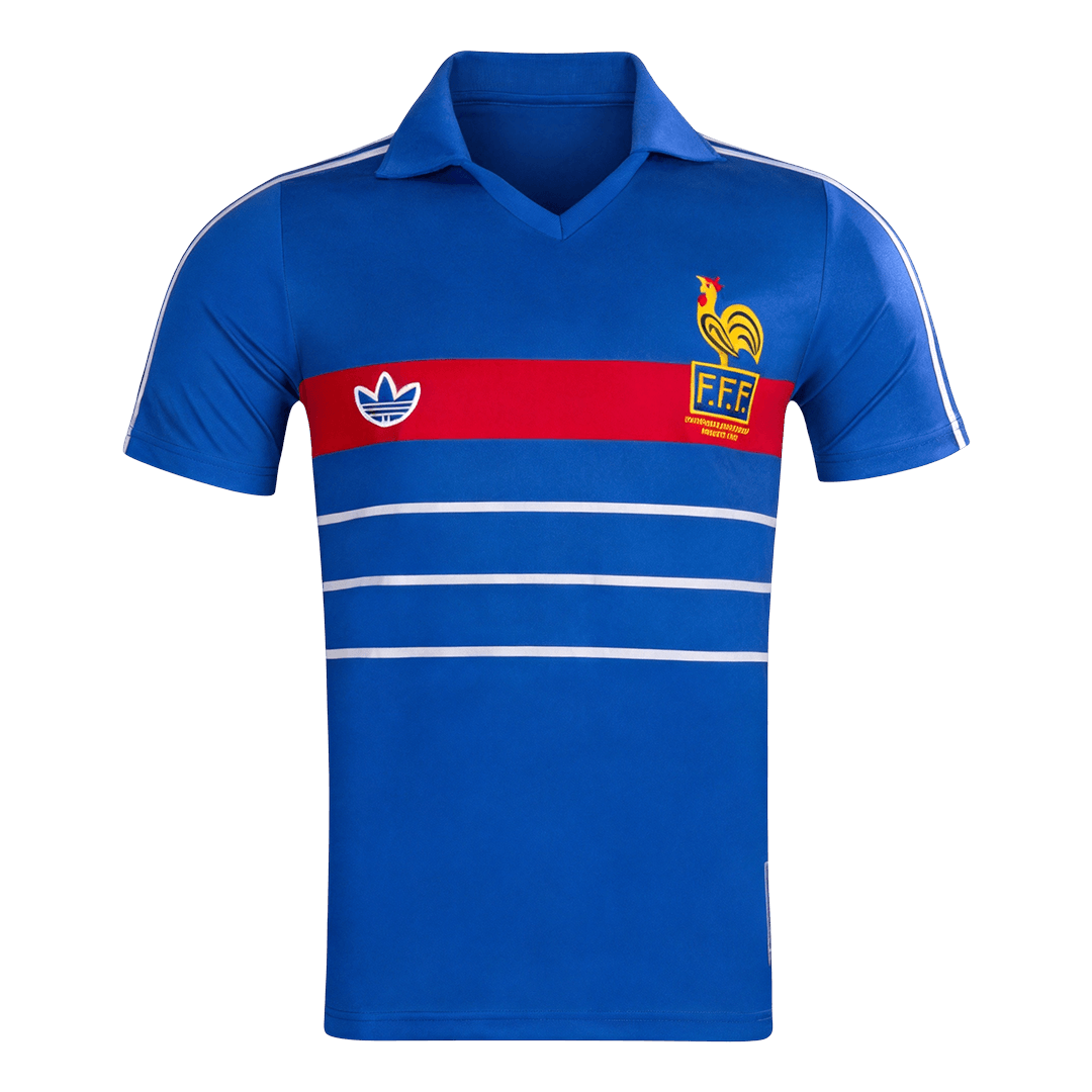 France 1984 Retro Home Soccer Jersey