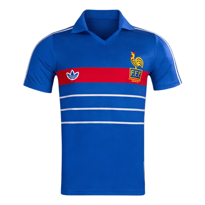 France 1984 Retro Home Soccer Jersey