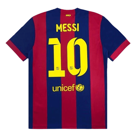 Barcelona 2014/15 Retro Home Soccer Jersey - MESSI #10