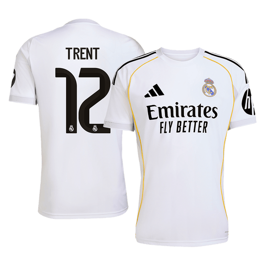 Real Madrid 2025/26 Home Soccer Jersey - TRENT #12
