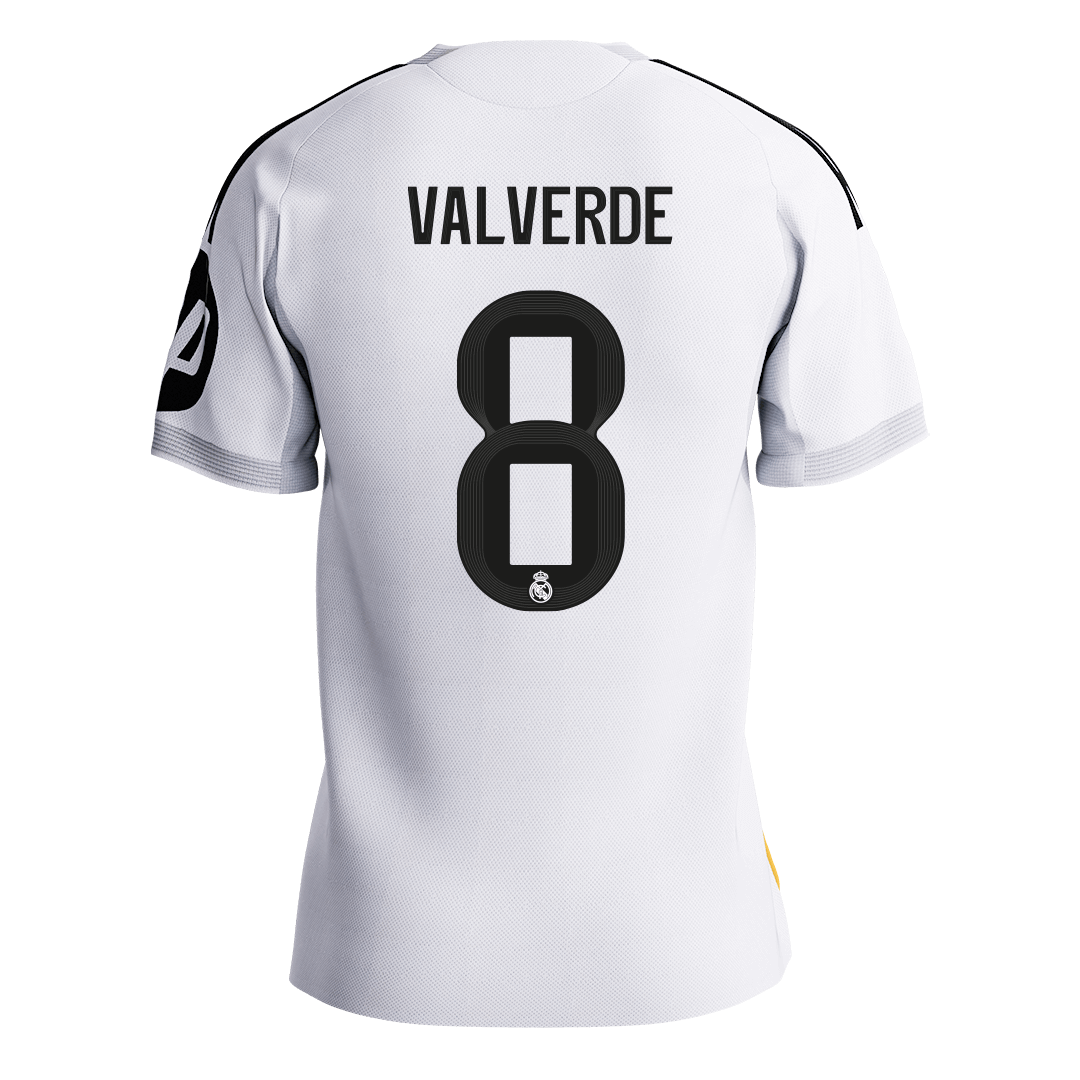 VALVERDE #8 Men's Real Madrid 2025/26 Player Version Home Soccer Jersey - Slim Fit [PREMIUM]