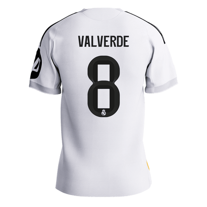 VALVERDE #8 Men's Real Madrid 2025/26 Player Version Home Soccer Jersey - Slim Fit [PREMIUM]