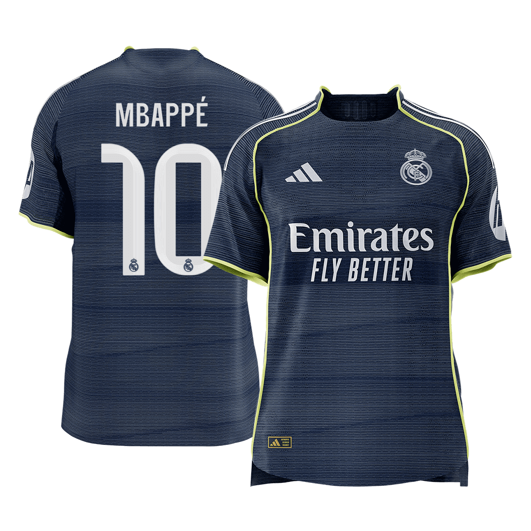 Real Madrid 2025/26 Away Soccer Jersey - MBAPPÉ #10 (Player Edition)