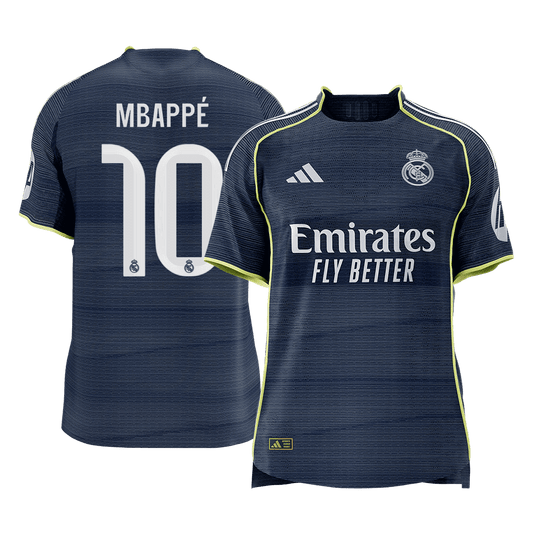 Real Madrid 2025/26 Away Soccer Jersey - MBAPPÉ #10 (Player Edition)