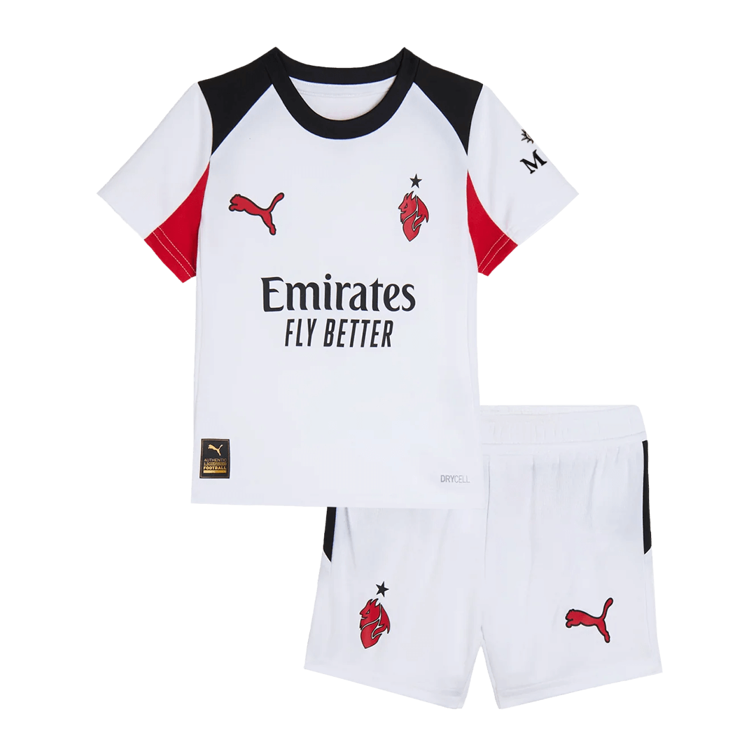 Kids AC Milan 2025/26 Away Soccer Kit