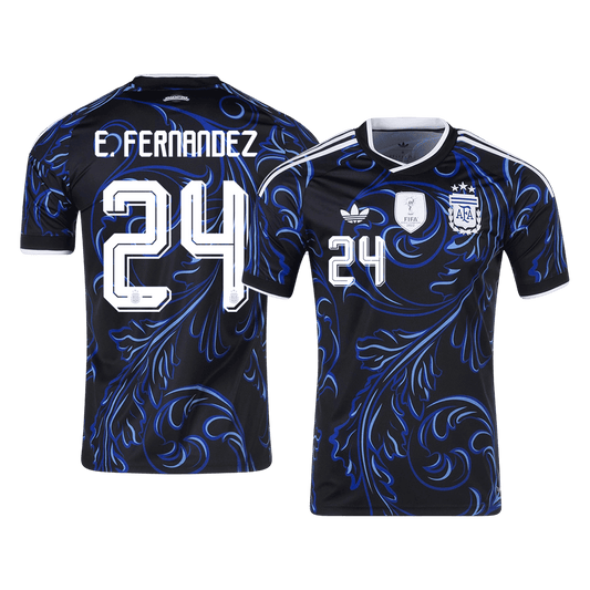 Argentina World Cup 2026 Away Soccer Jersey - E. FERNANDEZ #24