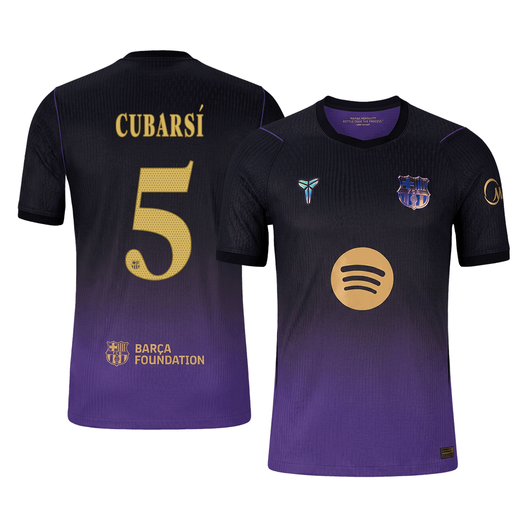 Barcelona 2026/27 Away Soccer Jersey - CUBARSÍ #5 – UCL (Player Edition)