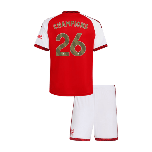 Kids Arsenal 2026/27 Home Soccer Kit - CHAMPIONS #26