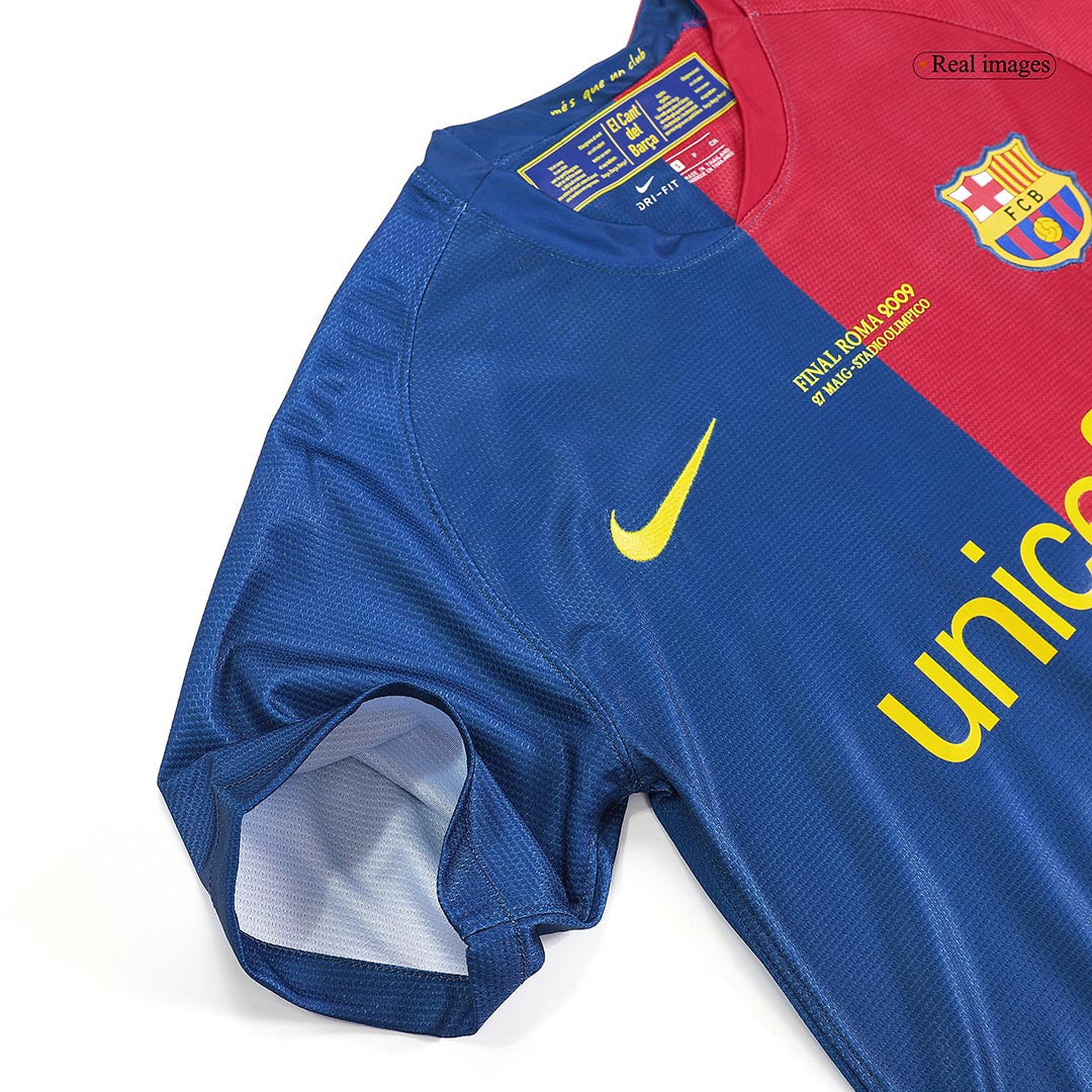 Retro MESSI #10 Men's Barcelona UCL UCL Final 2008/09 Home Soccer Jersey