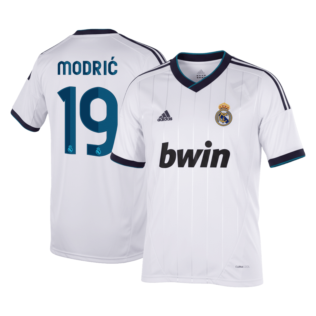 Real Madrid 2012/13 Retro Home Soccer Jersey - MODRIĆ #19