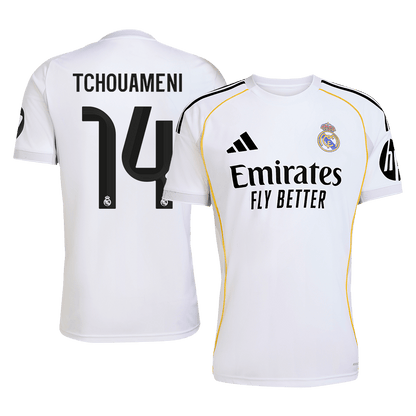 TCHOUAMENI #14 Men's Real Madrid 2025/26 Home Soccer Jersey [PREMIUM]