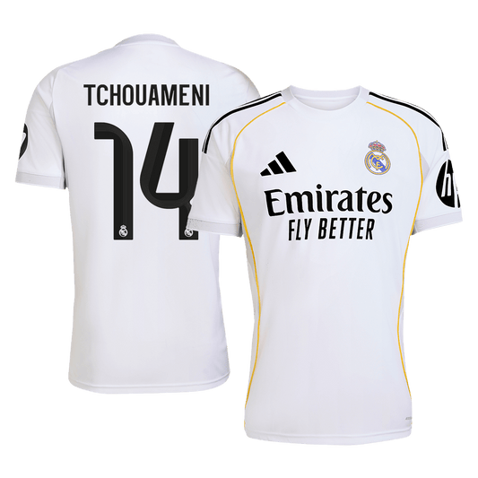 Real Madrid 2025/26 Home Soccer Jersey - TCHOUAMENI #14