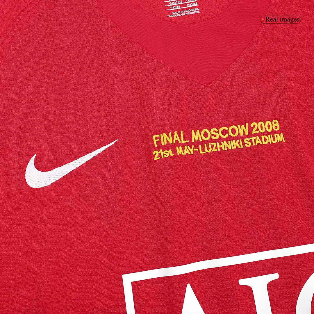 Retro Men's Manchester United 2007/08 Home Soccer Jersey