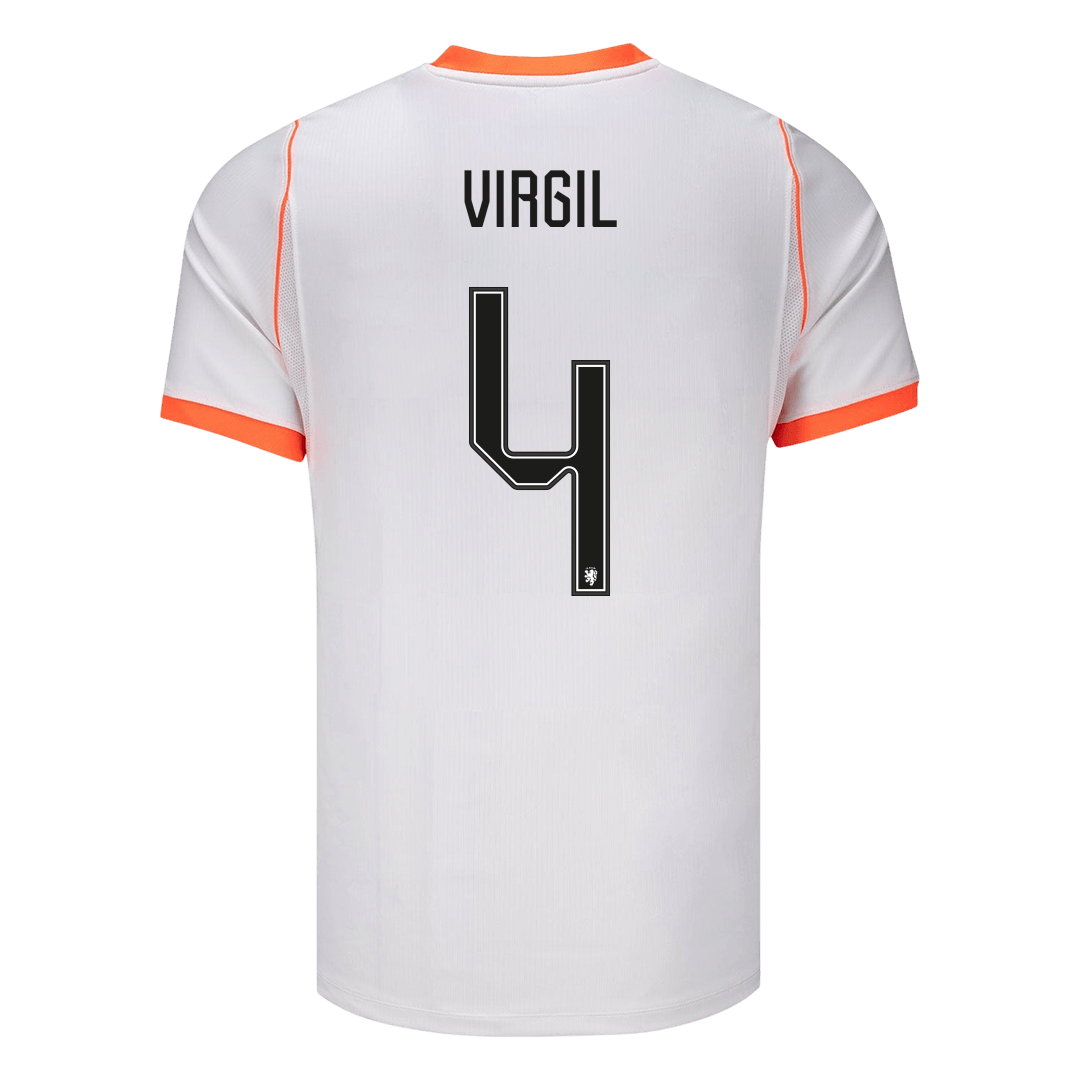 VIRGIL #4 Men's Netherlands World Cup 2026 Away Soccer Jersey