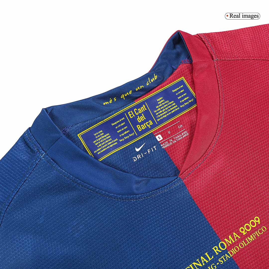 Barcelona 2008/09 Retro Home Soccer Jersey - XAVI #6 – UCL Final